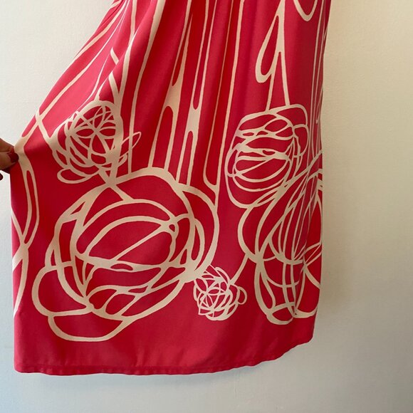 BCBGMaxazria Pink & White Sleeveless Dress Size Small Y2K - Picture 3 of 7